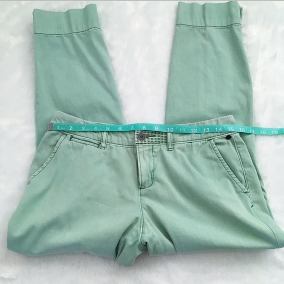 Anthropologie Pilcro and the Letterpress Mint Blue Stet Ankle Pants, size 26 - Picture 3 of 7